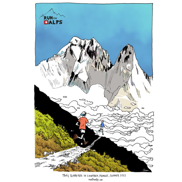 Chamonix Mountain Run Poster